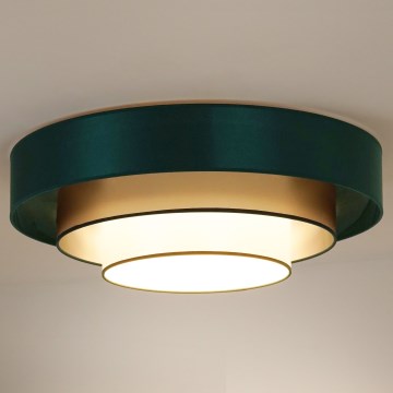 Duolla - Plafoniera LED LUNETA LED/26W/230V diametro 60 cm 4000K verde/oro/bianco