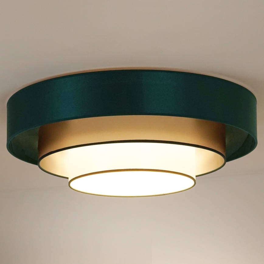 Duolla - Plafoniera LED LUNETA LED/26W/230V diametro 60 cm 4000K verde/oro/bianco