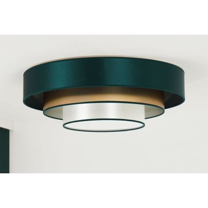 Duolla - Plafoniera LED LUNETA LED/26W/230V diametro 60 cm 4000K verde/oro/bianco