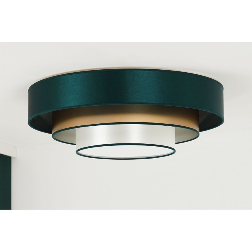 Duolla - Plafoniera LED LUNETA LED/26W/230V diametro 60 cm 4000K verde/oro/bianco