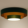 Duolla - Plafoniera LED LUNETA LED/26W/230V diametro 60 cm 4000K verde/oro
