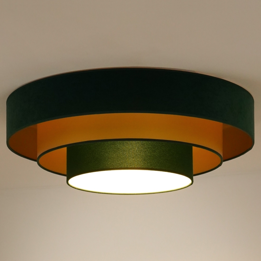 Duolla - Plafoniera LED LUNETA LED/26W/230V diametro 60 cm 4000K verde/oro