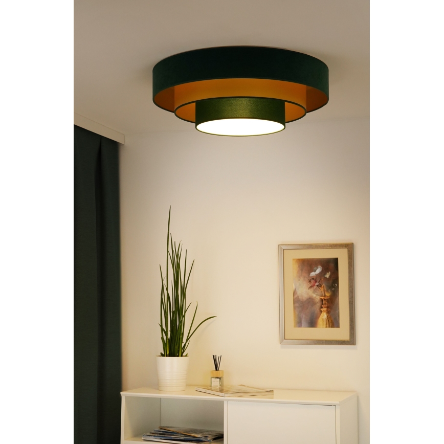 Duolla - Plafoniera LED LUNETA LED/26W/230V diametro 60 cm 4000K verde/oro