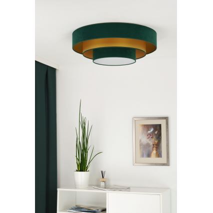 Duolla - Plafoniera LED LUNETA LED/26W/230V diametro 60 cm 4000K verde/oro