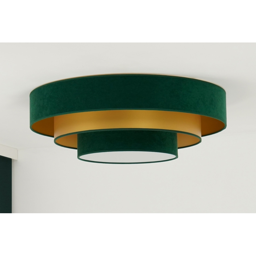 Duolla - Plafoniera LED LUNETA LED/26W/230V diametro 60 cm 4000K verde/oro