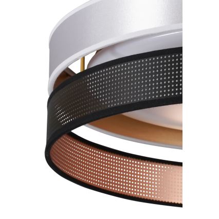 Duolla - Plafoniera LED ROLLER DUO SHINY LED/24W/230V diametro 45 cm argento/nero