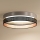 Duolla - Plafoniera LED ROLLER DUO SHINY LED/24W/230V diametro 45 cm argento/nero