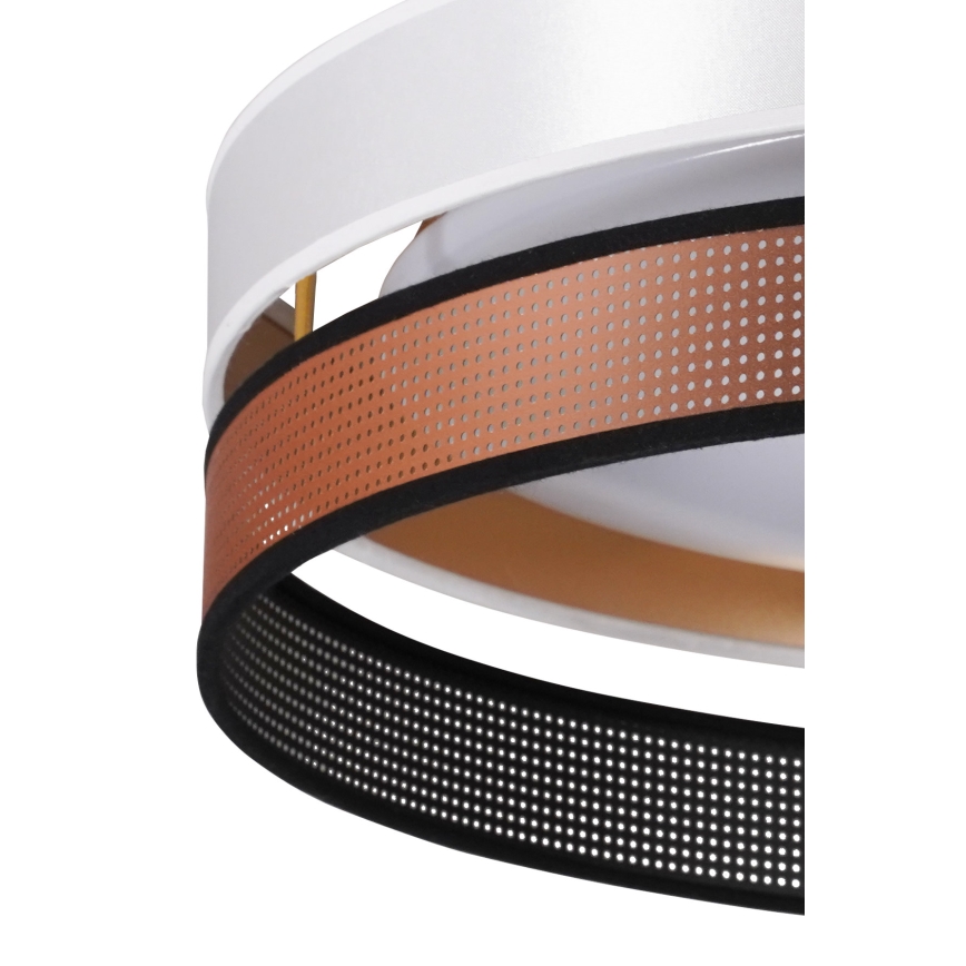 Duolla - Plafoniera LED ROLLER DUO SHINY LED/24W/230V diametro 45 cm bianco/rame