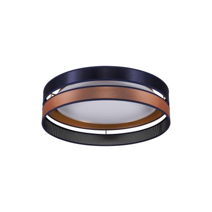 Duolla - Plafoniera LED ROLLER DUO SHINY LED/24W/230V diametro 45 cm blu/rame