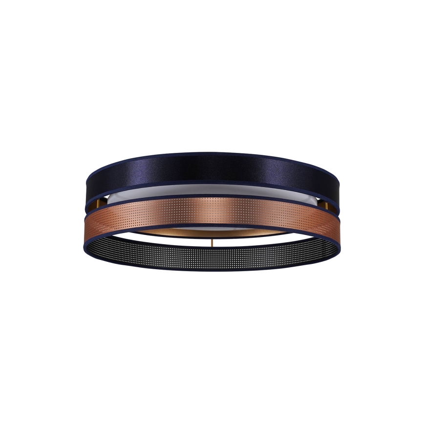 Duolla - Plafoniera LED ROLLER DUO SHINY LED/24W/230V diametro 45 cm blu/rame