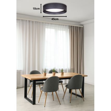 Duolla - Plafoniera LED ROLLER LED/24W/230V diametro 45 cm antracite