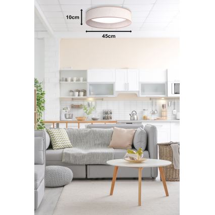 Duolla - Plafoniera LED ROLLER LED/24W/230V diametro 45 cm beige
