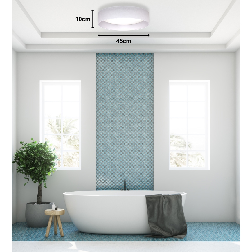 Duolla - Plafoniera LED ROLLER LED/24W/230V diametro 45 cm bianco