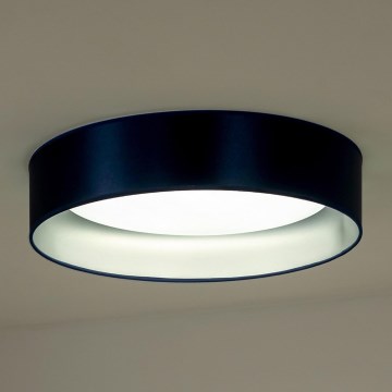 Duolla - Plafoniera LED ROLLER LED/24W/230V diametro 45 cm blu/argento
