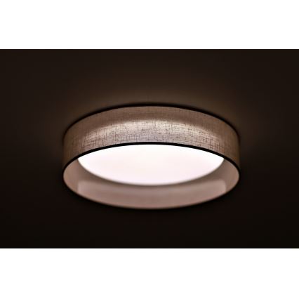 Duolla - Plafoniera LED ROLLER LED/24W/230V diametro 45 cm grigio chiaro