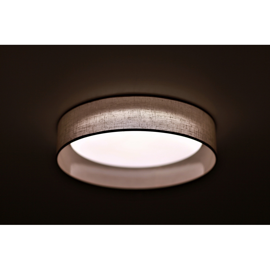 Duolla - Plafoniera LED ROLLER LED/24W/230V diametro 45 cm grigio chiaro