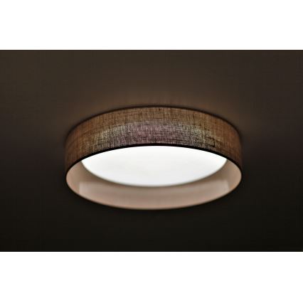 Duolla - Plafoniera LED ROLLER LED/24W/230V diametro 45 cm marrone chiaro