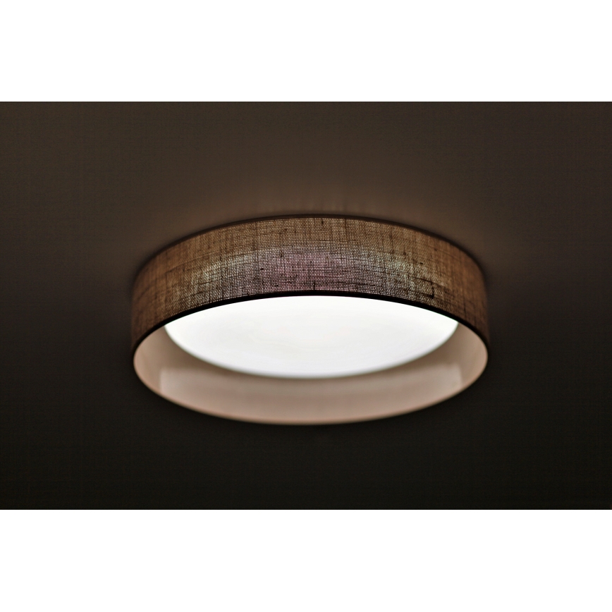 Duolla - Plafoniera LED ROLLER LED/24W/230V diametro 45 cm marrone chiaro
