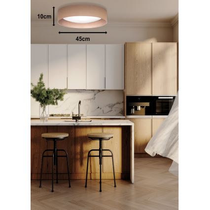 Duolla - Plafoniera LED ROLLER LED/24W/230V diametro 45 cm marrone chiaro