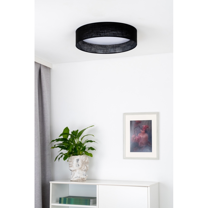 Duolla - Plafoniera LED ROLLER LED/24W/230V diametro 45 cm nero