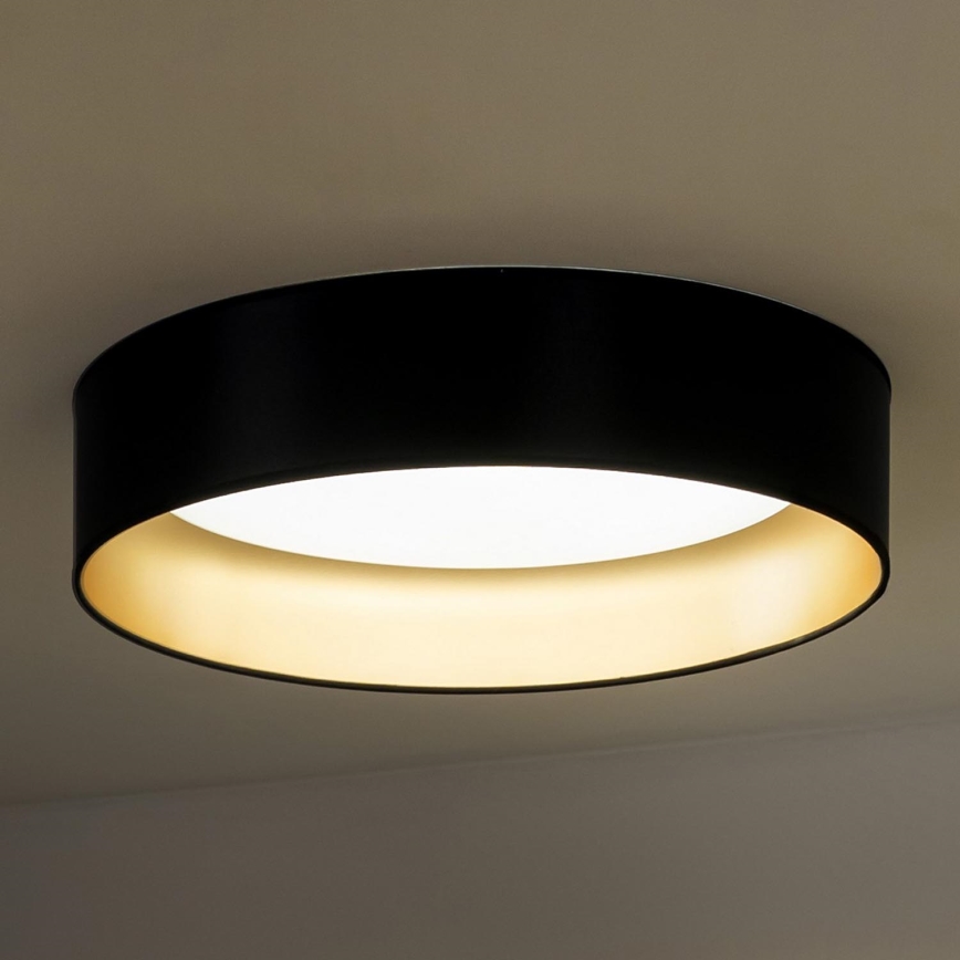 Duolla - Plafoniera LED ROLLER LED/24W/230V diametro 45 cm nero/oro