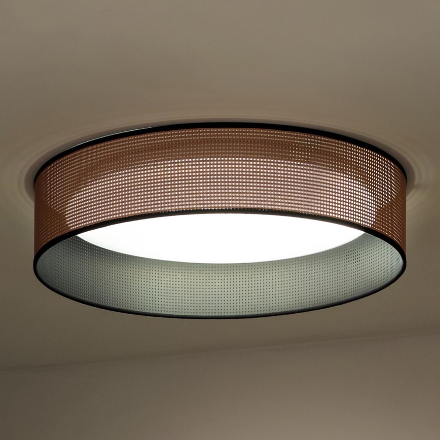 Duolla - Plafoniera LED ROLLER LED/24W/230V diametro 45 cm rame/nero