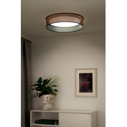Duolla - Plafoniera LED ROLLER LED/24W/230V diametro 45 cm rame/nero