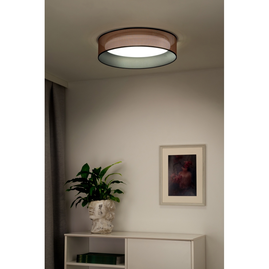 Duolla - Plafoniera LED ROLLER LED/24W/230V diametro 45 cm rame/nero