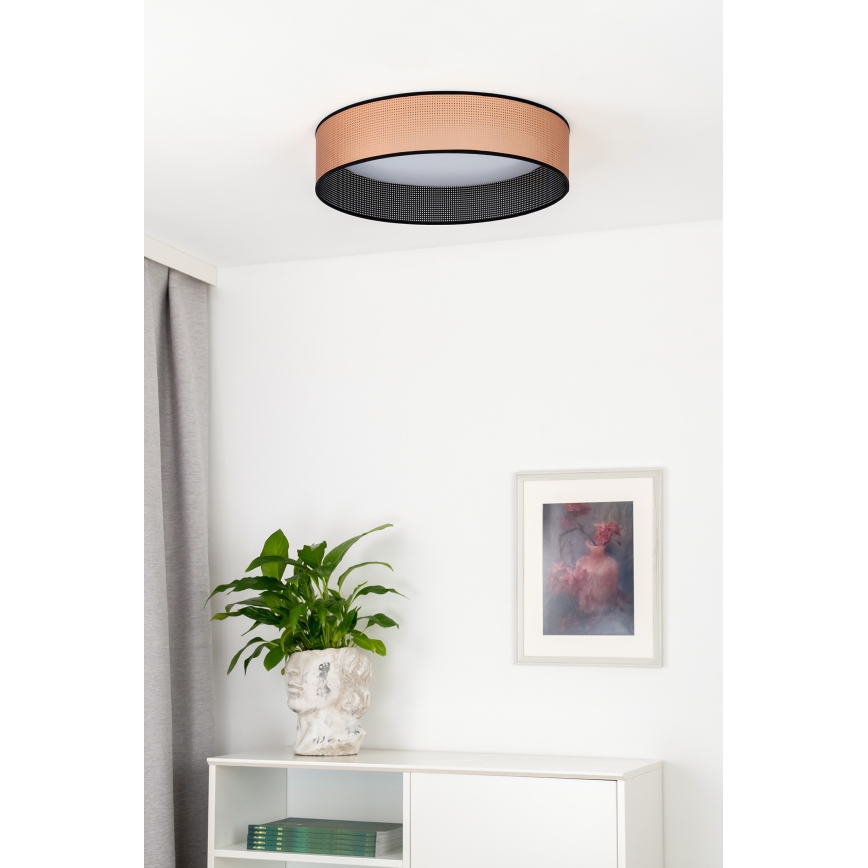 Duolla - Plafoniera LED ROLLER LED/24W/230V diametro 45 cm rame/nero