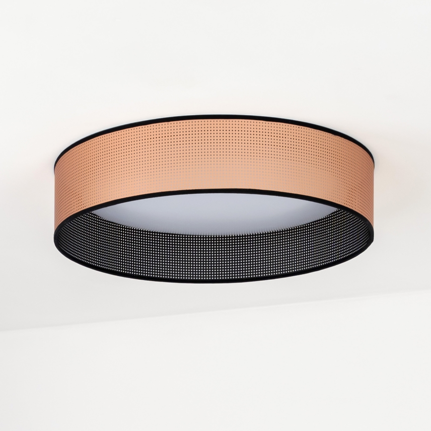 Duolla - Plafoniera LED ROLLER LED/24W/230V diametro 45 cm rame/nero