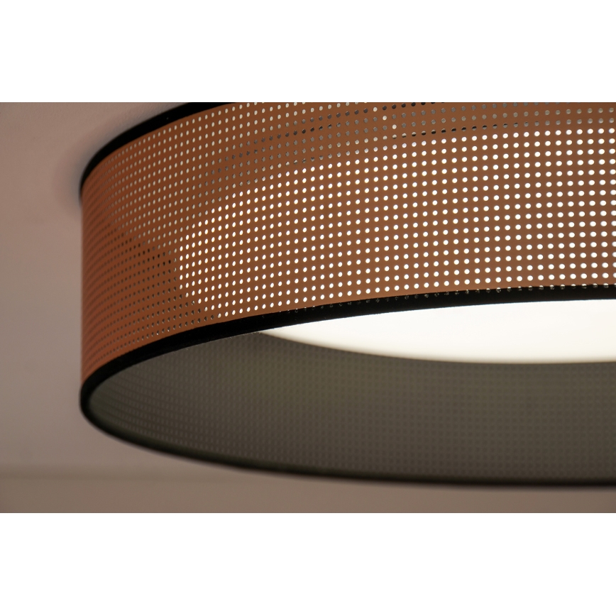 Duolla - Plafoniera LED ROLLER LED/24W/230V diametro 45 cm rame/nero