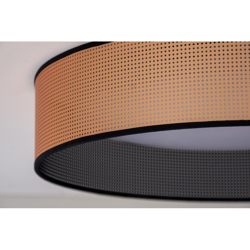 Duolla - Plafoniera LED ROLLER LED/24W/230V diametro 45 cm rame/nero