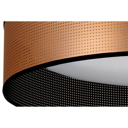 Duolla - Plafoniera LED ROLLER LED/24W/230V diametro 45 cm rame/nero