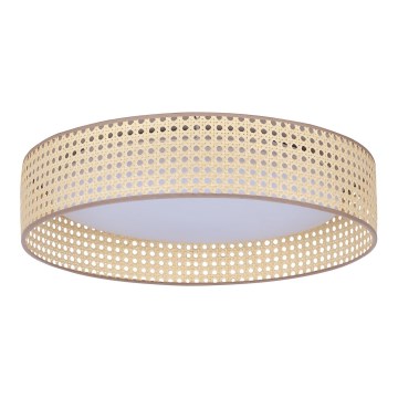 Duolla - Plafoniera LED ROLLER LED/24W/230V diametro 45 cm rattan