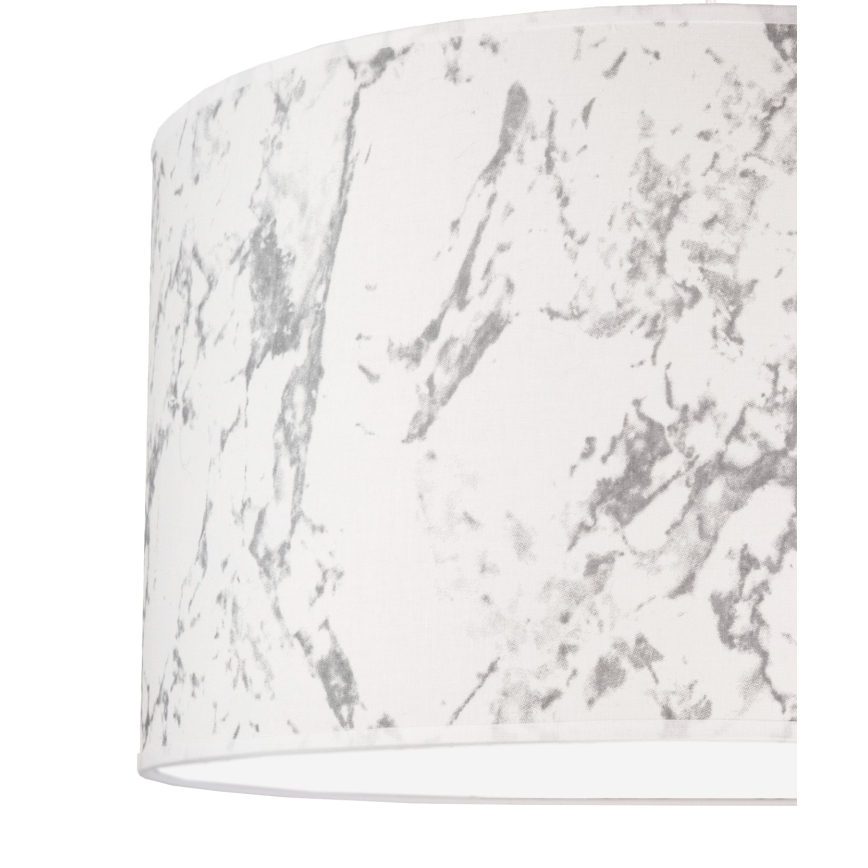 Duolla - Plafoniera MARBLE 1xE27/40W/230V diametro 45 cm bianco/grigio