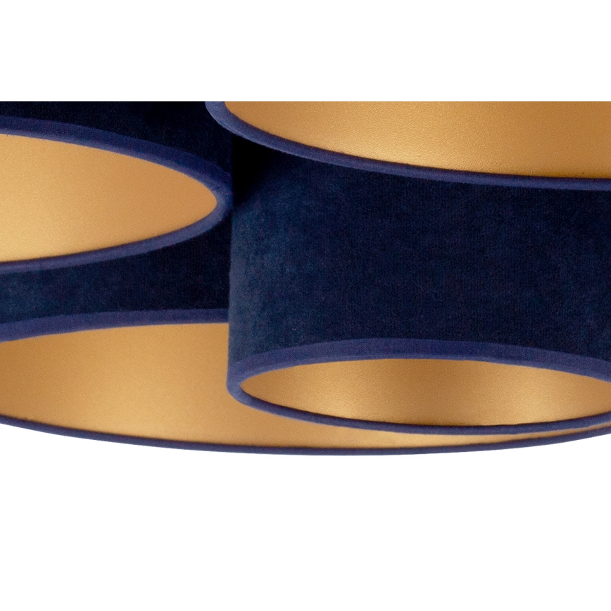 Duolla - Plafoniera ROLLER PENTO 5xE27/60W/230V blu