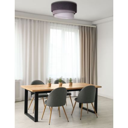 Duolla - Plafoniera TRIO 1xE27/15W/230V diametro 45 cm antracite/grigio/bianco