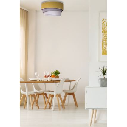 Duolla - Plafoniera TRIO 1xE27/15W/230V diametro 45 cm giallo/grigio/bianco