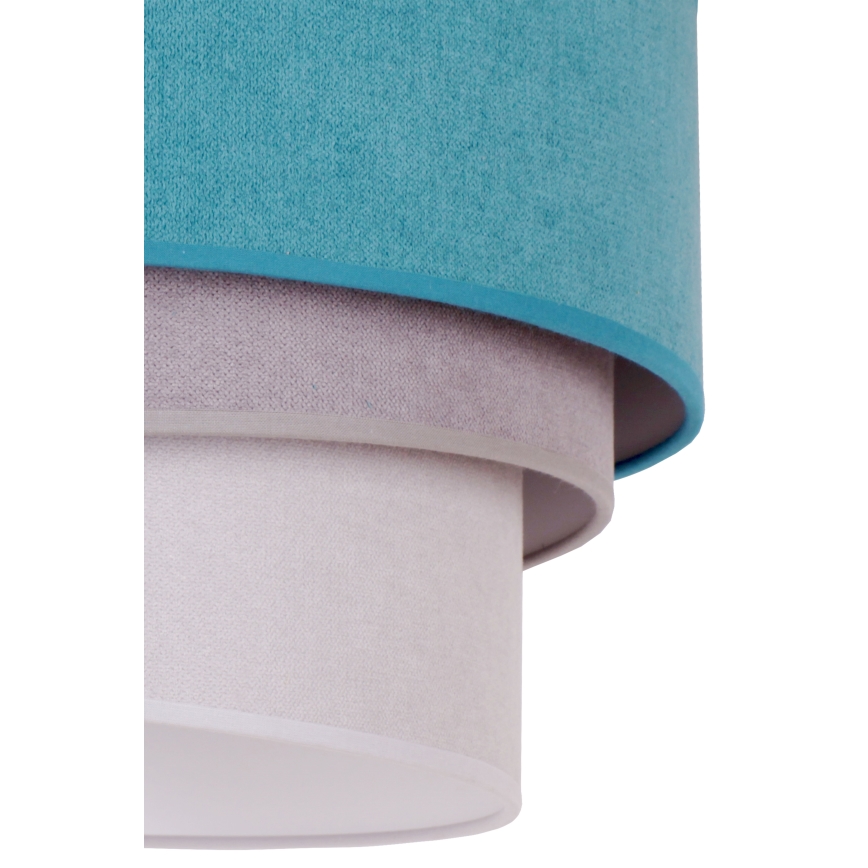 Duolla - Plafoniera TRIO 1xE27/15W/230V diametro 45 cm turchese/grigio/bianco