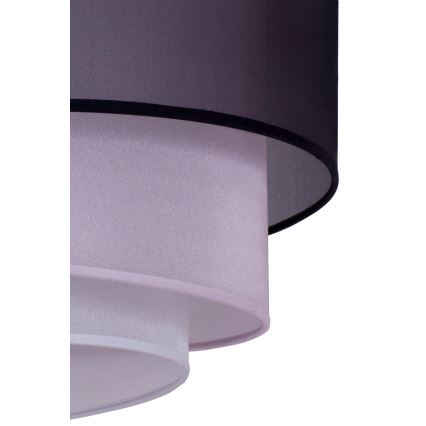 Duolla - Plafoniera TRIO 3xE27/15W/230V diametro 60 cm nero/rosa/argento