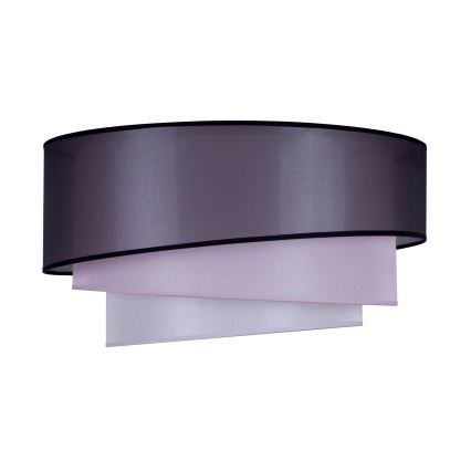 Duolla - Plafoniera TRIO 3xE27/15W/230V diametro 60 cm nero/rosa/argento