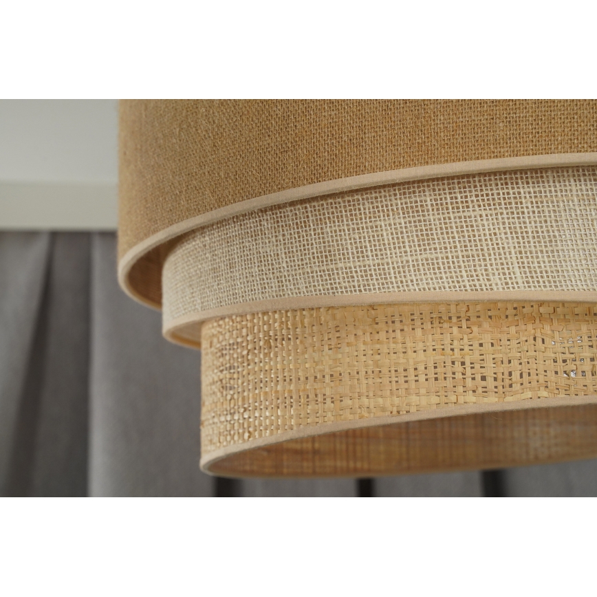 Duolla - Plafoniera YUTE TRIO 1xE27/15W/230V diametro 45 cm marrone/grigio/beige