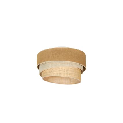 Duolla - Plafoniera YUTE TRIO 1xE27/15W/230V diametro 45 cm marrone/grigio/beige