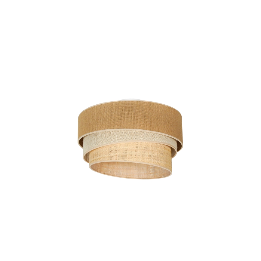 Duolla - Plafoniera YUTE TRIO 1xE27/15W/230V diametro 45 cm marrone/grigio/beige