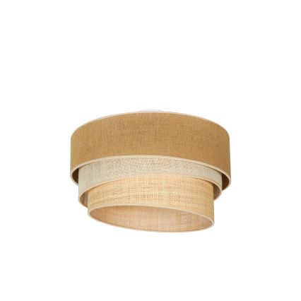 Duolla - Plafoniera YUTE TRIO 3xE27/15W/230V diametro 60 cm marrone/grigio/beige