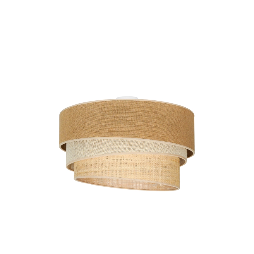Duolla - Plafoniera YUTE TRIO 3xE27/15W/230V diametro 60 cm marrone/grigio/beige