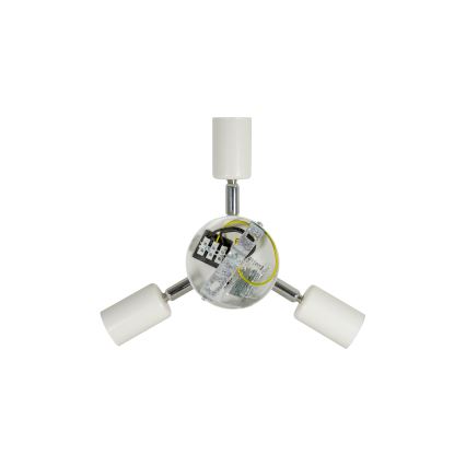 Duolla - Plafoniera YUTE TRIO 3xE27/15W/230V diametro 60 cm marrone/grigio/beige