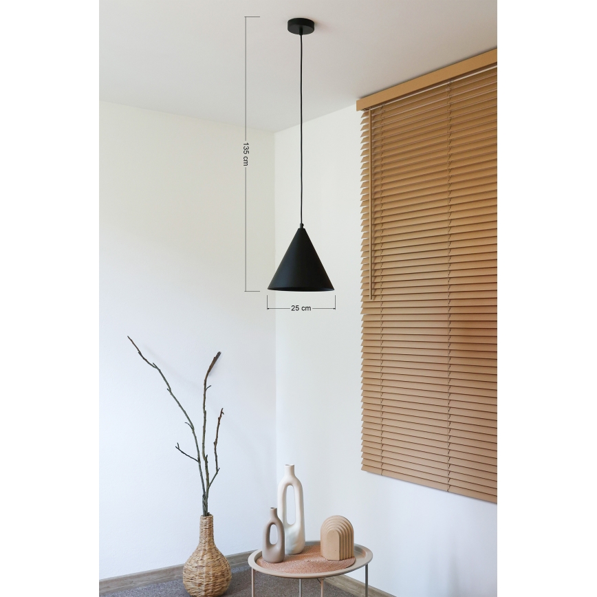 Duolla - Sospensione a cavo IRONLINE 1xG9/3W/230V Ø 25 cm, nero
