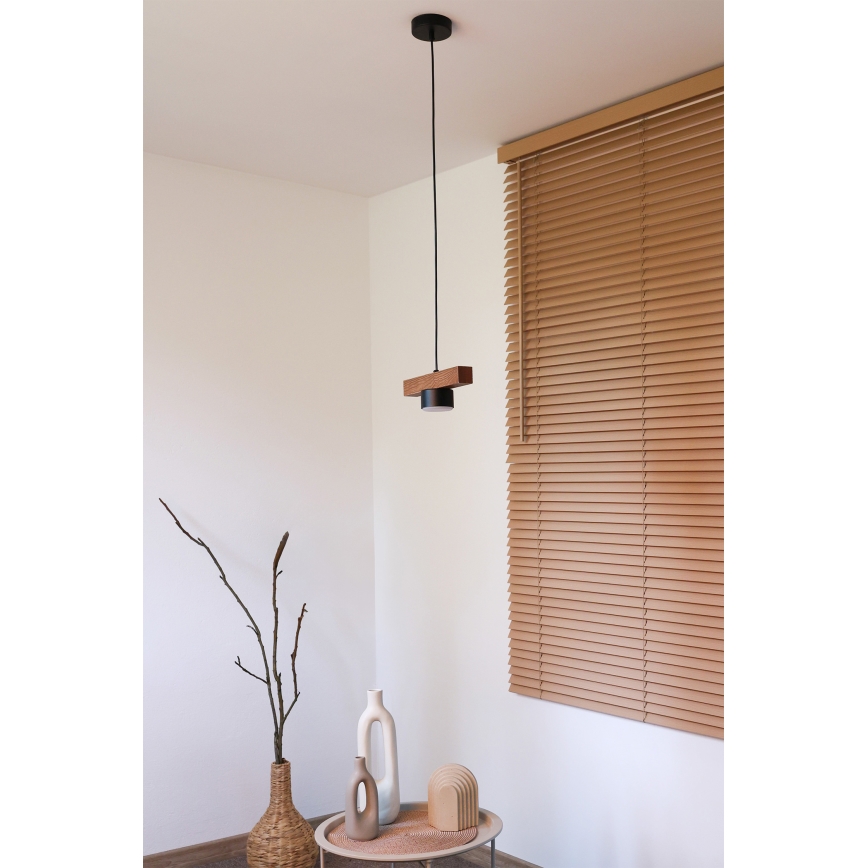 Duolla - Sospensione a cavo IRONLINE 1xGX53/3W/230V pino/rovere/nero