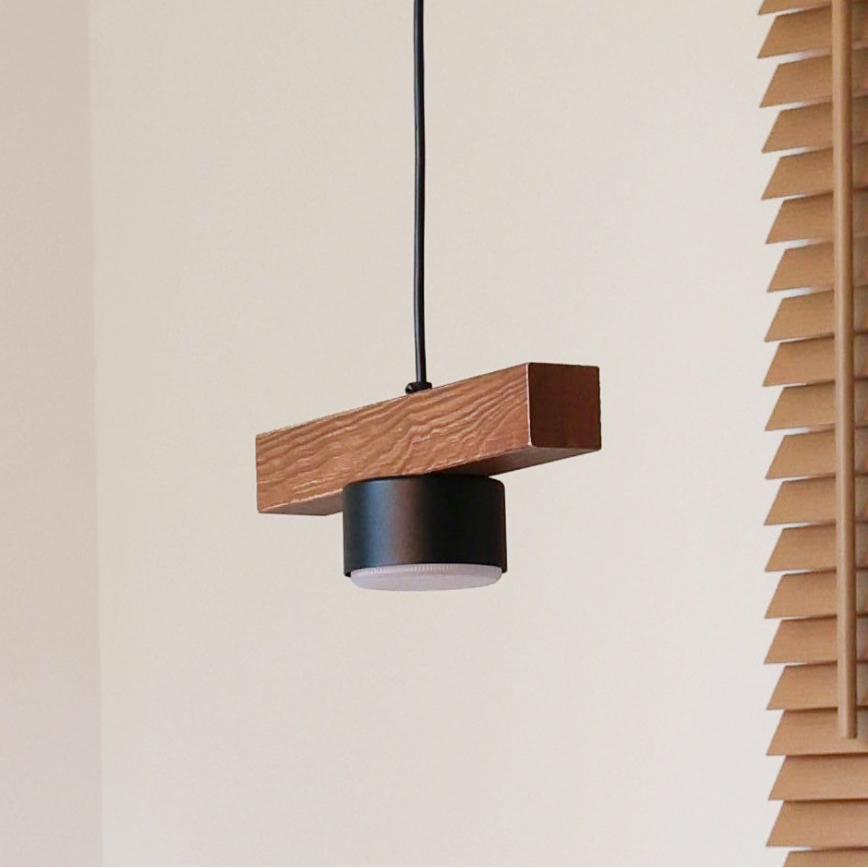 Duolla - Sospensione a cavo IRONLINE 1xGX53/3W/230V pino/rovere/nero